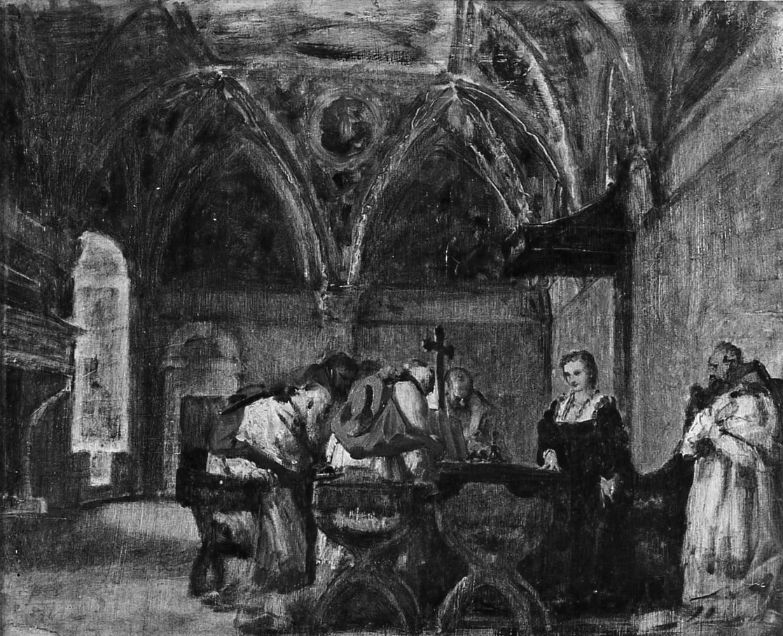 Stefano - 105, scena medievale, Gallerie degli Uffizi, Galleria d’arte moderna, Firenze